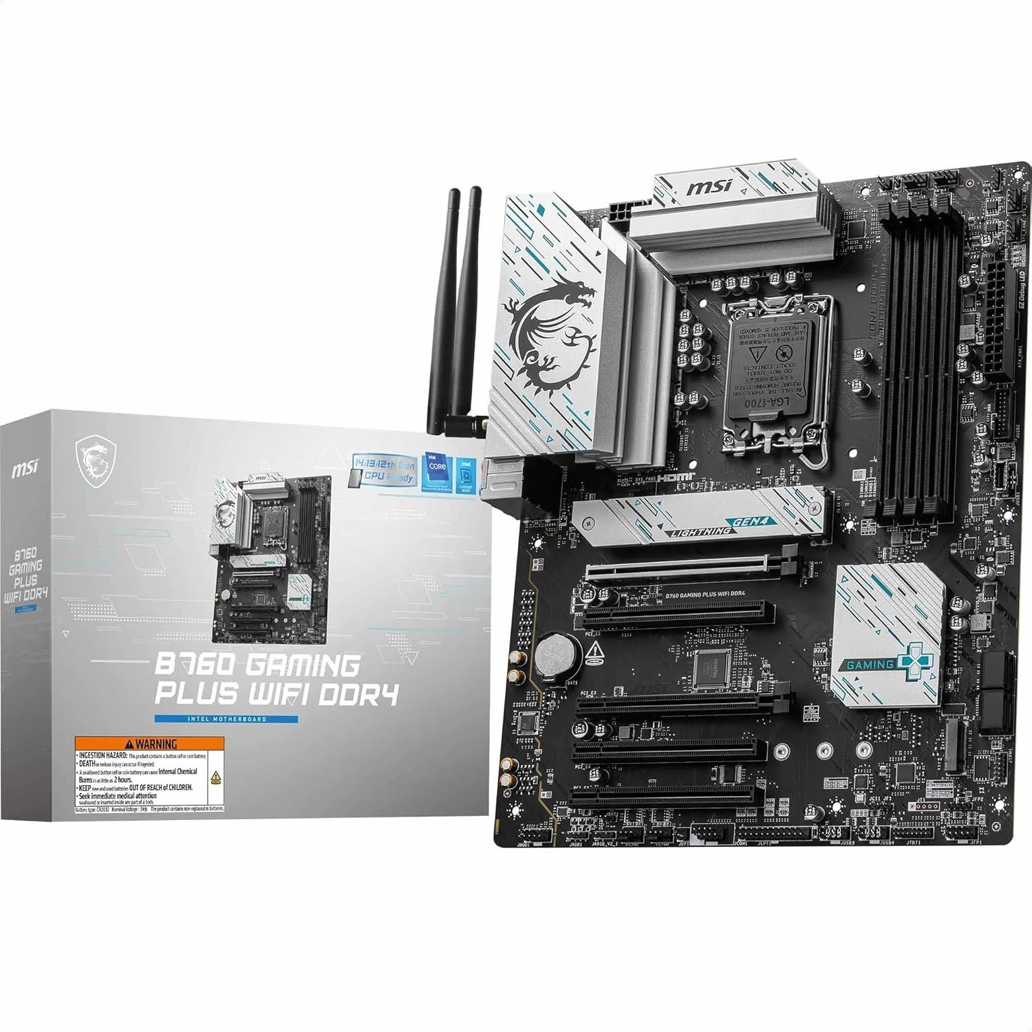 MSI B760 GAMING PLUS WIFI DDR4 Motherboard