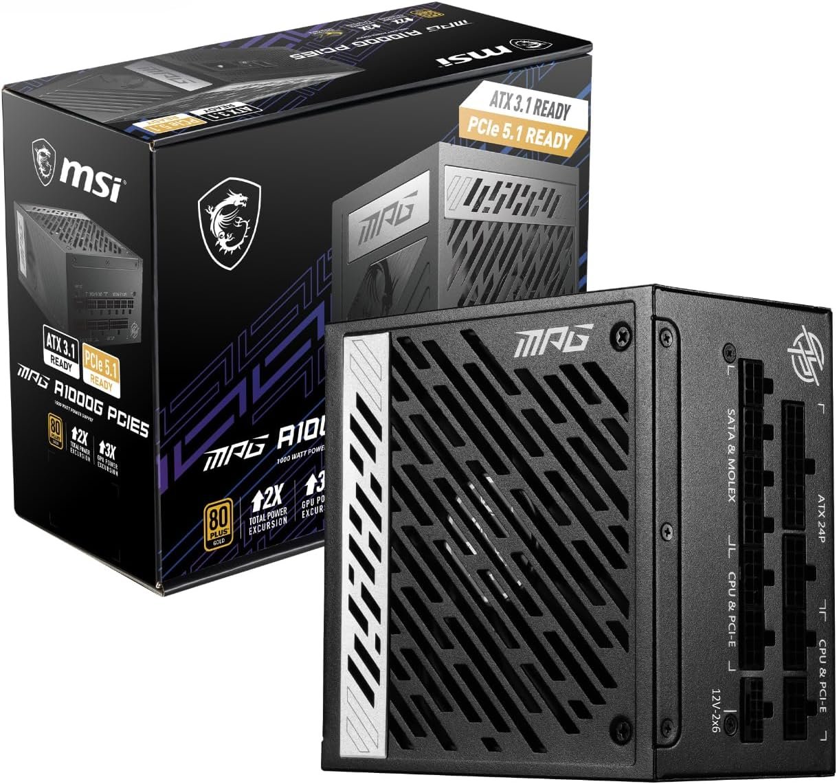 MSI MPG A1000G PCIE5 Power Supply Unit